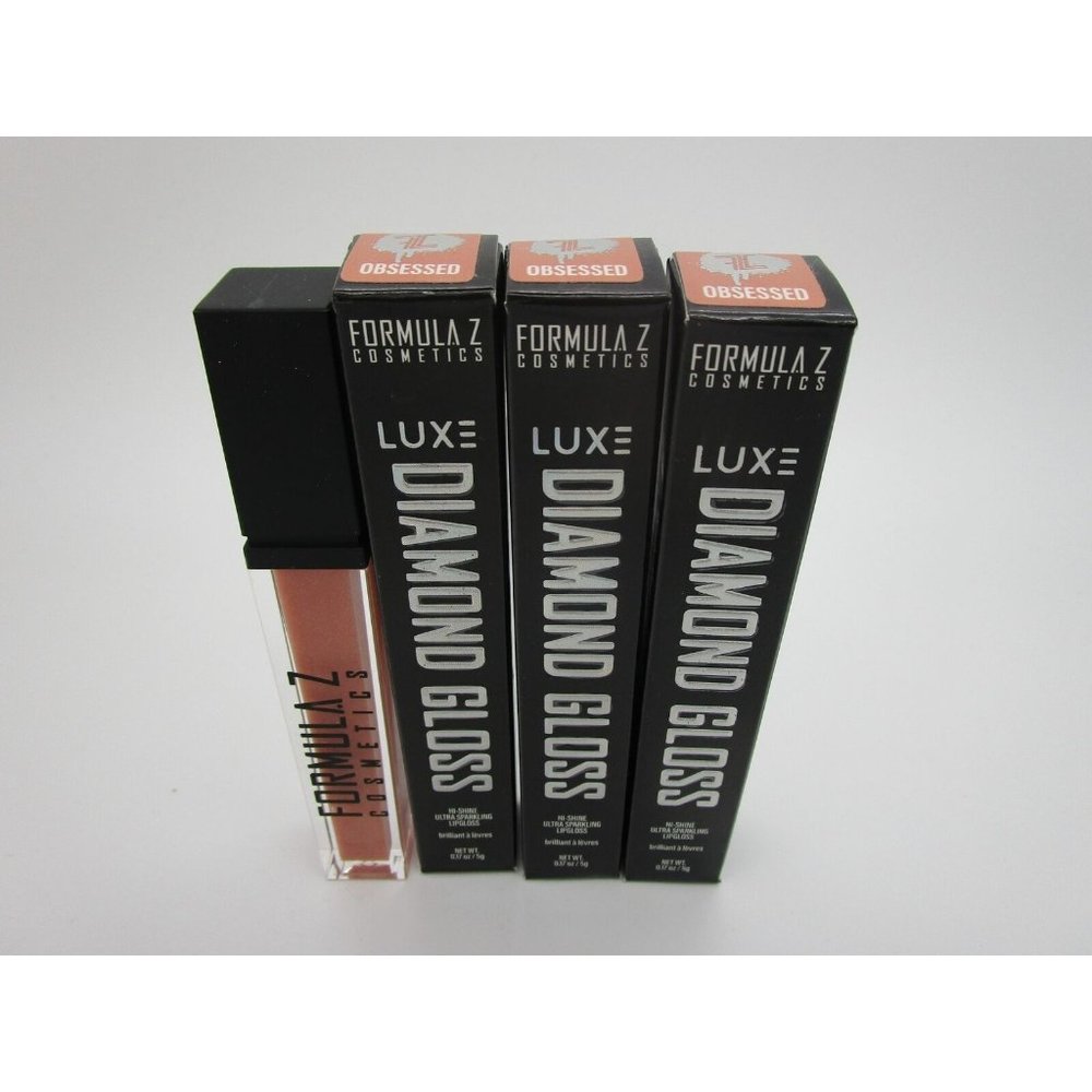 LOT of 3 OBSESSED - Formula Z Cosmetics Luxe Diamond Gloss Lip Shine Sparkling